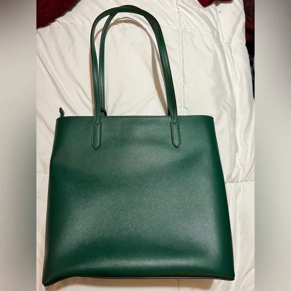 Kate Spade- deep jade green ‘Brynn’ tote bag w/bow. VGC. - Picture 3 of 6